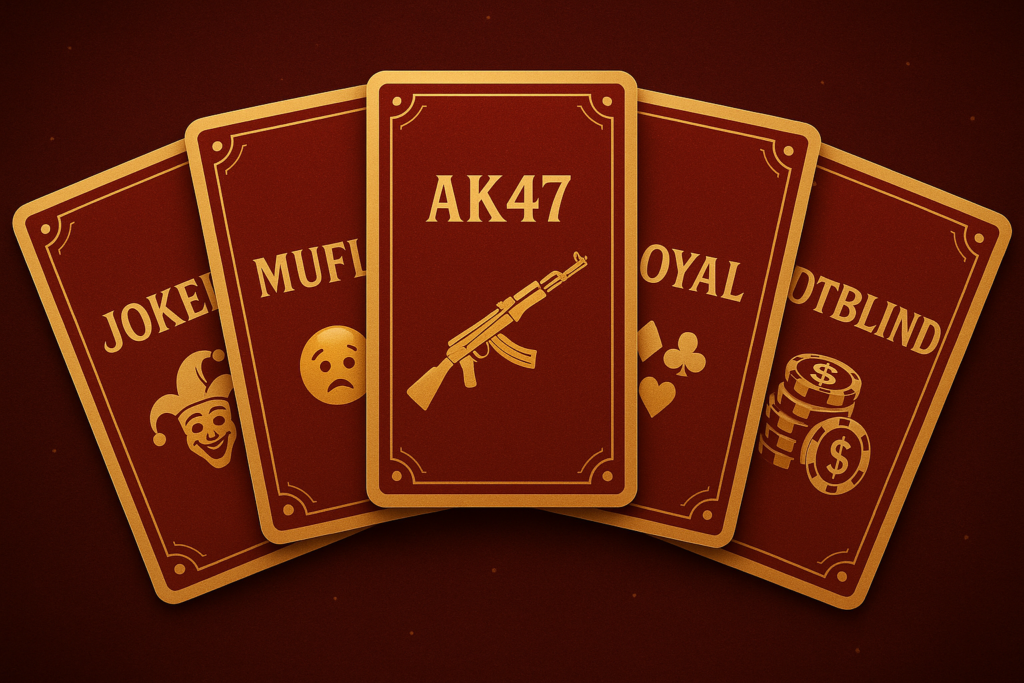 "Teen Patti Game Variations Infographic – Joker, Muflis, AK47, Royal & More"