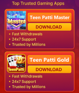 "Teen Patti Master" | "Teen Patti Gold"